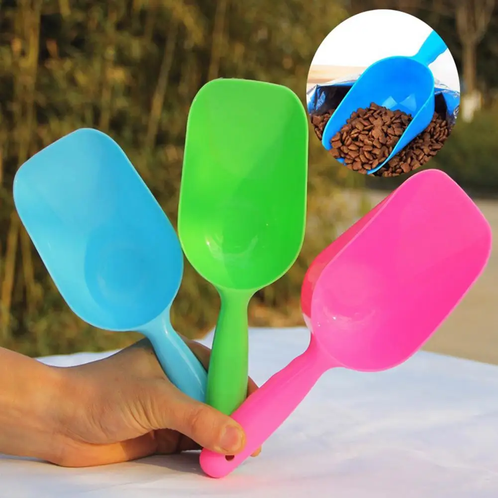 Portable Pet Dog Puppy Cats Bird Ferret Rabbit Food Feeder Scoop Shovel Spade Dishes Tool Products 2019 | Дом и сад