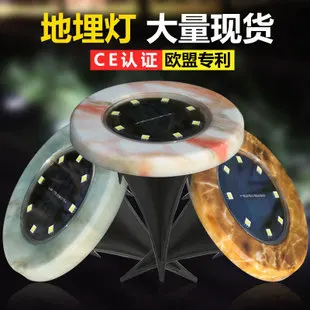 Трансграничной для 3LED Piranha Алюминий Литья Солнечный Подземный свет солнечный светильник грунтовый светильник газонные лампы садовые фонари