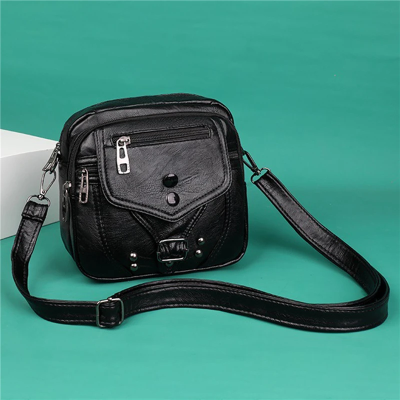 

Women Shoulder Messenger Bags New Ladies Mini Small Square Bag Fashion PU Leather Mobile Phone Crossbody Bag