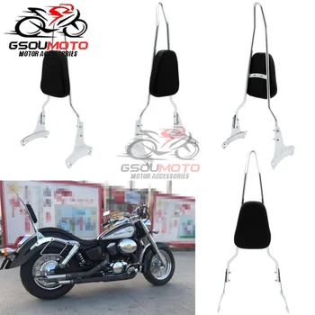 

Motorcycle Top Bow Passenger Backrest Sissy Bar Luggage Rack Cushion For Honda Shadow ACE VT 400 VT400 VT750 C2 RC44 1998 - 2003