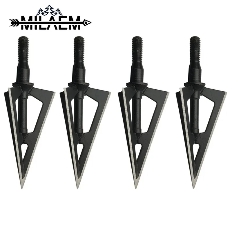 

6 Pcs 100 Grain Hunting Blade Arrowheads 3 Blades Archery Arrow Heads For Bow And Arrow Shooting Hunting Sprots Accessories