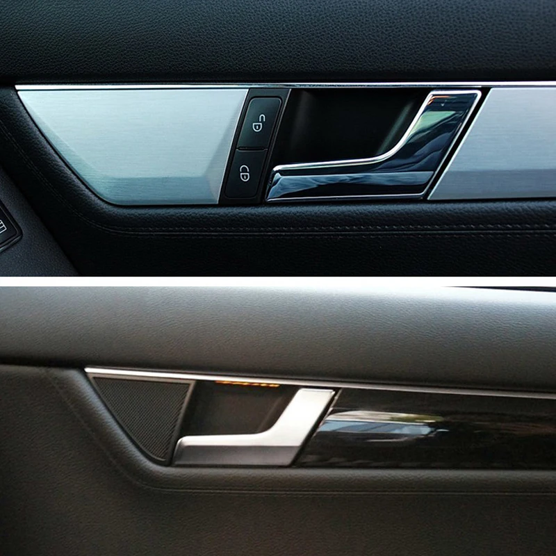 Передняя/задняя левая/правая сторона хромированная Автомобильная внутренняя дверная ручка Ремонтный комплект для Mercedes W204 X204 накладка автомобильные аксессуары