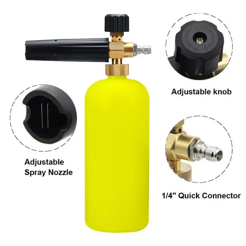 

Foam Nozzle High Pressure Soap Foamer Foam Cannon Snow Foam Lance Car Foam Wash For Tornado Karcher K Pressure Washer Car Washer