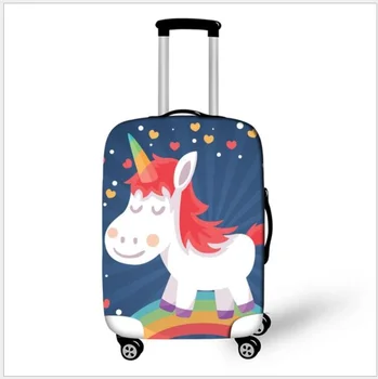 

Unicorn Thick Luggage Protective Covers Stretch Suitcase 3D Printing Kids Trolley Cases Cover for 18-32 inch