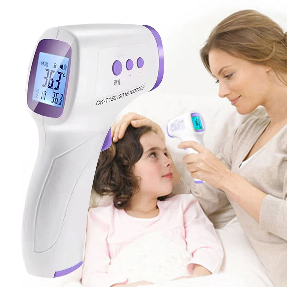 

Free Shipping Forehead Thermometer Infrared Non Contact Thermometers Digital Handheld Temperature Gun Measure High Precision