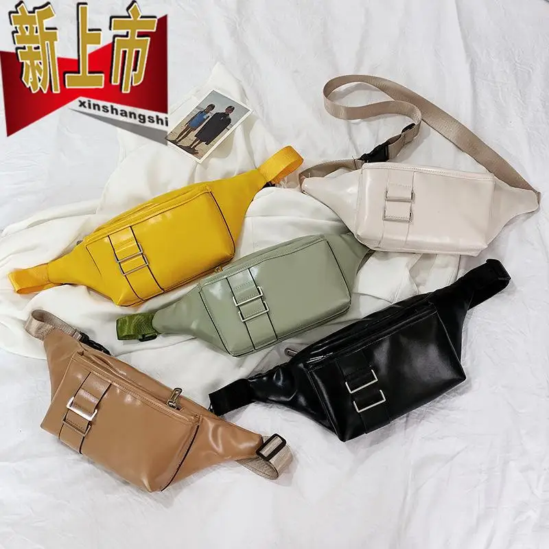 

Korean-style Multi-functional Mobile Phone Chest Pack New Style Trend PU Waist Bag Women's