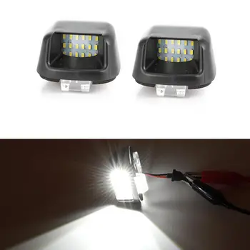 

2pcs LED License Plate Light 12V White Canbus Error Free Number License Plate Lamp Fit For Nissan Navara Frontier D40 2007-2019