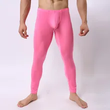 Мужские Сексуальные облегающие брюки, стиль, модные, чистый цвет, облегающие, супер-тонкие, облегающие, с высокой эластичностью, термоштаны для мужчин