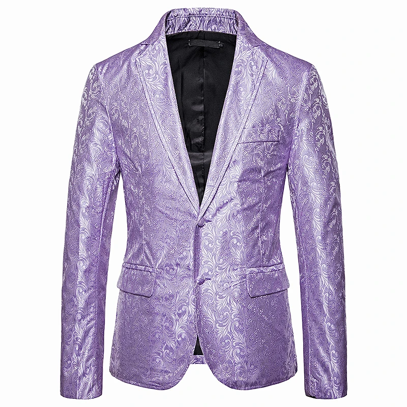 New autumn Fashion men England style suit jacket business casual print blazer Embroidered flowers solid color suit coat EU size New autumn Fashion men England style suit jacket business casual print blazer Embroidered flowers solid color suit coat EU size