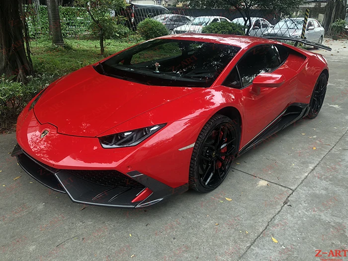 

Z-ART carbon fiber front lip for Lamborghini Huracan carbon fiber front spoiler for Lamboghini LP610 carbon fiber front Chin