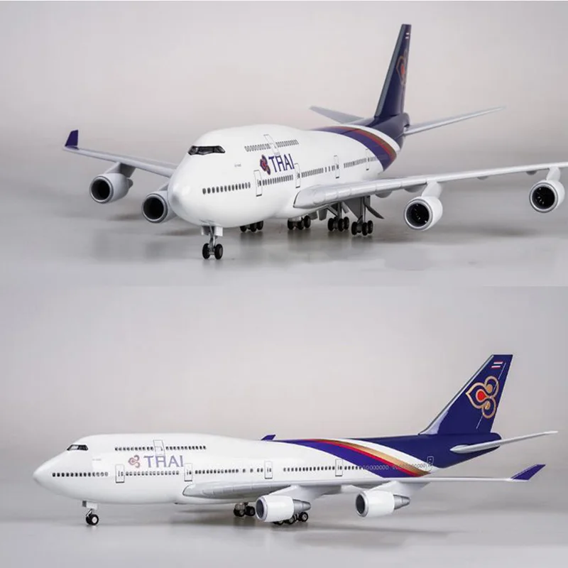 47 см 1/150 масштаб самолет 747 B747 самолета тайский авиакомпания Модель W светильник и