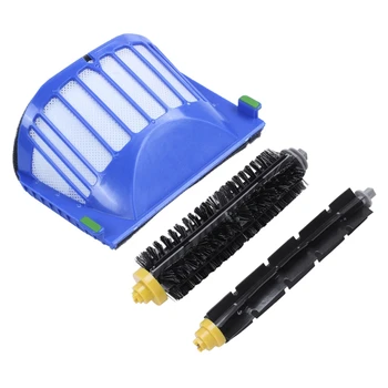 

HOT！-5 Pcs Accessories:for Roomba Irobot ,3Pcs Dust Guard Filter & 2 Pcs Bristle Brush, Roller Brushes