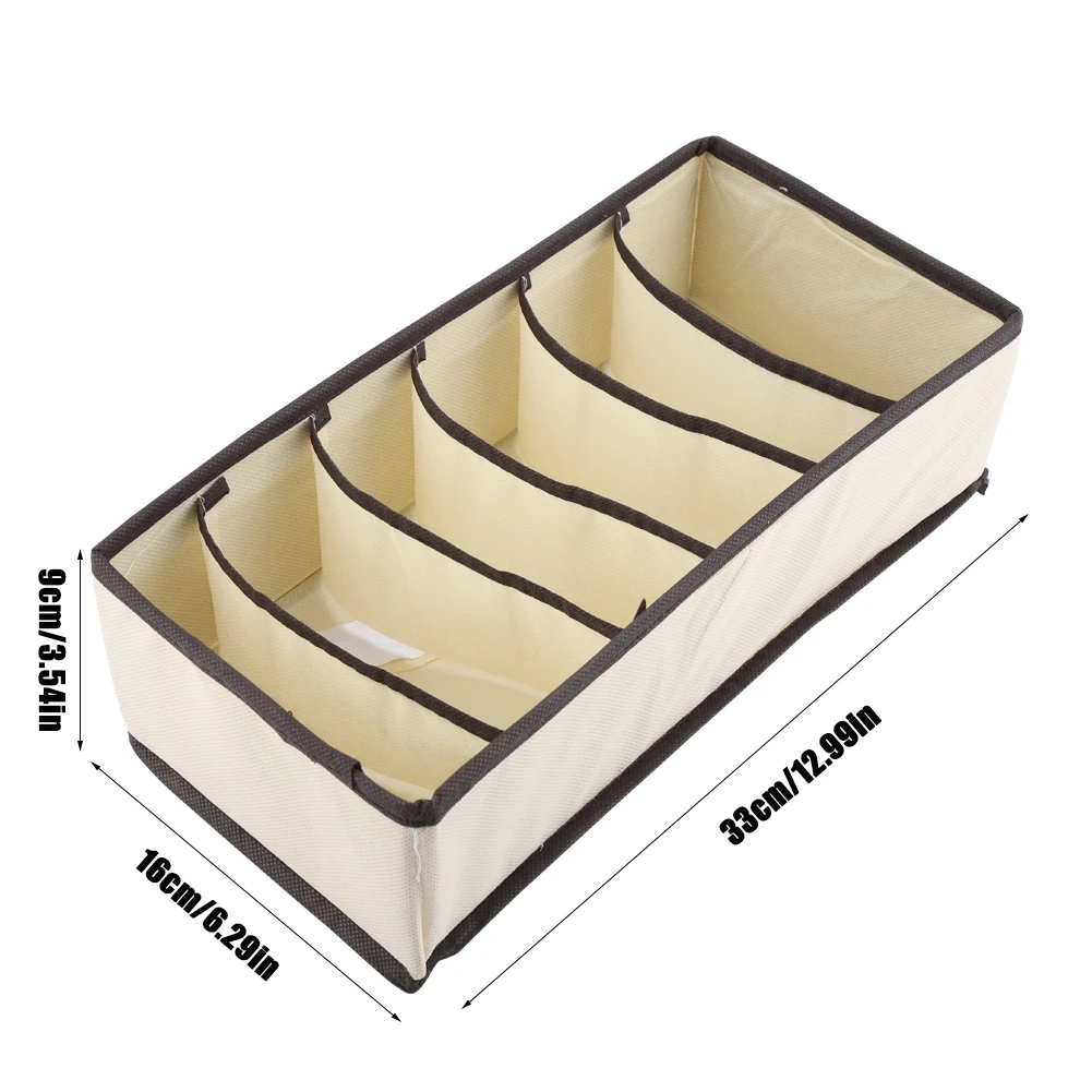 Портативный складной бюстгальтер для хранения прочный разделитель Бюстгальтер Нижнее белье ящик для хранения носков Чехол Контейнер носок домашние хранения Экономия пространства