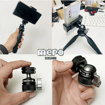 

Sports Camera Tripod Adaptor Hot Shoe Mount Photography Vlog Bracket 360 Degree Adjustable Angle Monitor Stand DSLR PTZ Damping