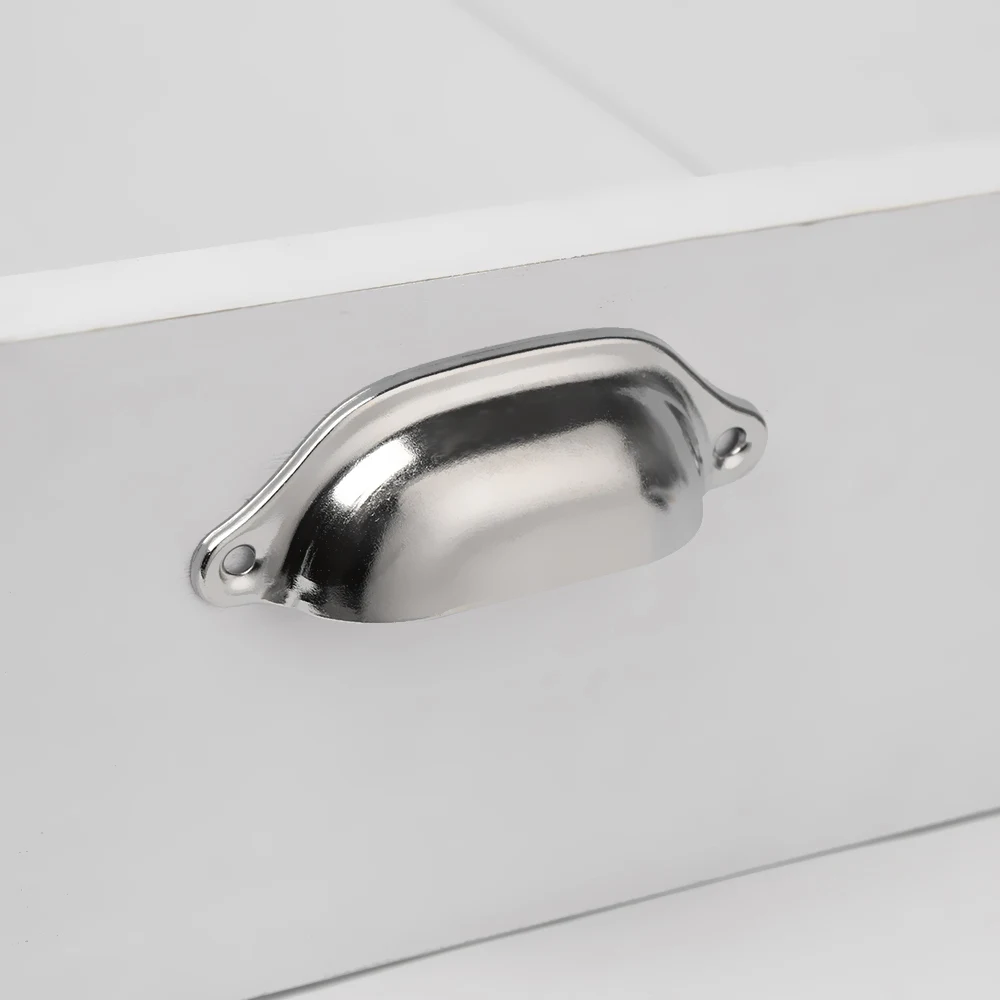 CULER Antique Silver Rose Flowers Furniture Hardware Handles Pull Kitchen Cabinets Small Door Drawer Wardrobe Cupboard Pull Door Knobs Random Style