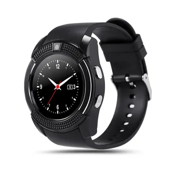 

V8 Smart Watch Bluetooth Real Round Touch Screen Wrist With Camera SIM TF Card Slot Sports For Android IOS