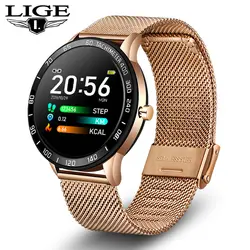 Смарт-часы для мужчин и женщин, OLED экран, пульсометр, кровяное давление, фитнес-трекер, спортивный умный браслет, браслет, Android IOS
