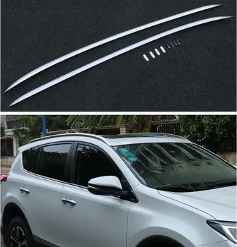

Aluminum Alloy Screw Installation Top Roof Rack Rail Luggage For TOYOTA RAV4 RAV 4 2013 2014 2015 2016 2017 2018