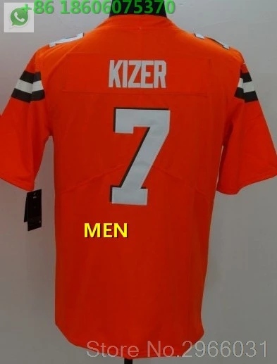 For men A+++ Качественная мужская майка для взрослых Joe Thomas 73 Jabrill Peppers 22 DeShone Kizer 7 Joe Haden 23 Cleveland - Цвет: For men