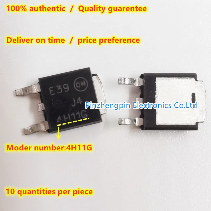 10pcs/lot 4H11G J44H11G TO252 MJD44 MJD44H1 MJD44H11T4G ON chip / Crystal valve