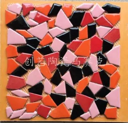 Серебристый 30X30 см DIY мозаика ремесло художественный пояс мозаика изготовление мозаичная плитка фарфоровая микро керамика неправильной формы ультратонкая керамика - Цвет: Серебристый