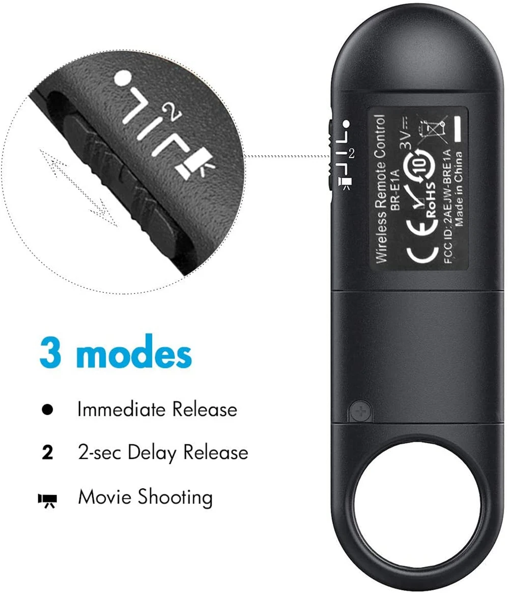 Controle Remoto sem Fio Bluetooth Liberação do Obturador Eos r7 r5 r3 rp 850d 6dii 90d 77d 800d 200d M200 Substituir Canon-br-e1 - Image 3