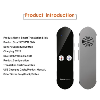 

Smart Language Translator Device Handheld Voice Translation Machine Support 68 Languages for Travel Business ND998