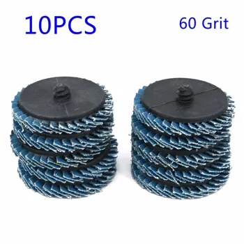 

10pcs Blue 2 inch 50mm 60 Grit Sanding Disc Wheels Aluminum Oxide Durable