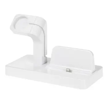 

2 in 1 Charging Dock Station Bracket Cradle Stand Holder Charger For iPhone SE 5 5S 6 6S 6/6S Plus 7 7 Plus Dock for Apple watch