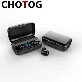 

New TWS led touch digital display tws wireless in-ear macaron bluetooth headset 5.0 with charging function automatic pairing