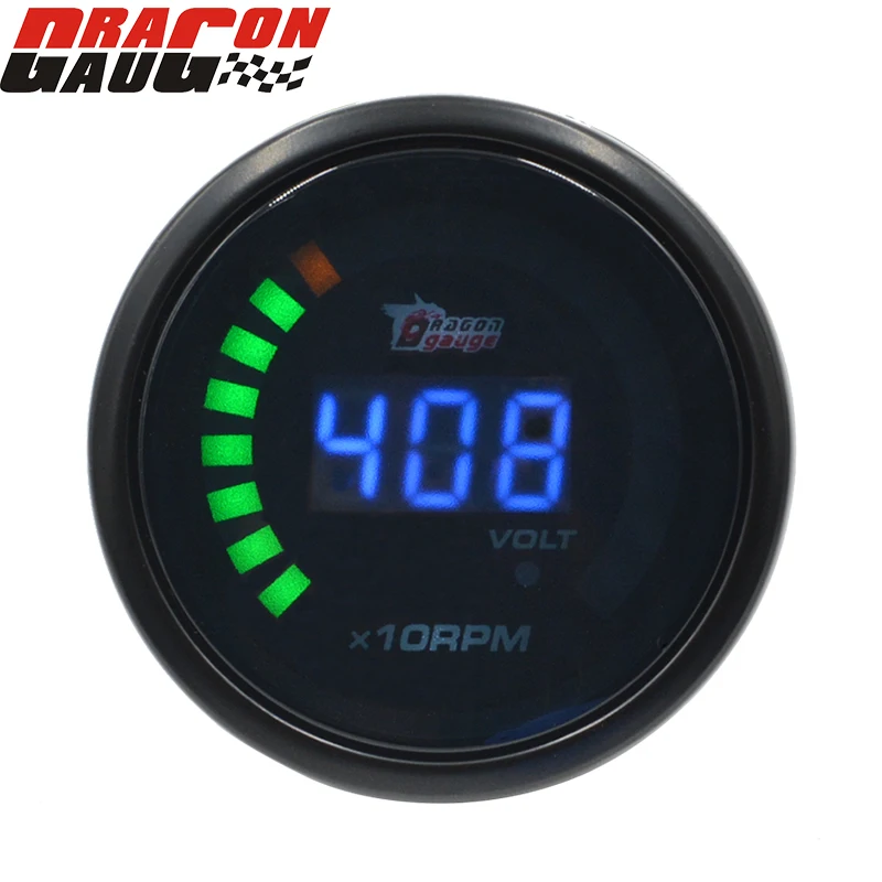 Dragon Gauge 52 мм солнцезащитные очки Черная оболочка цифровой светодиодный гоночный