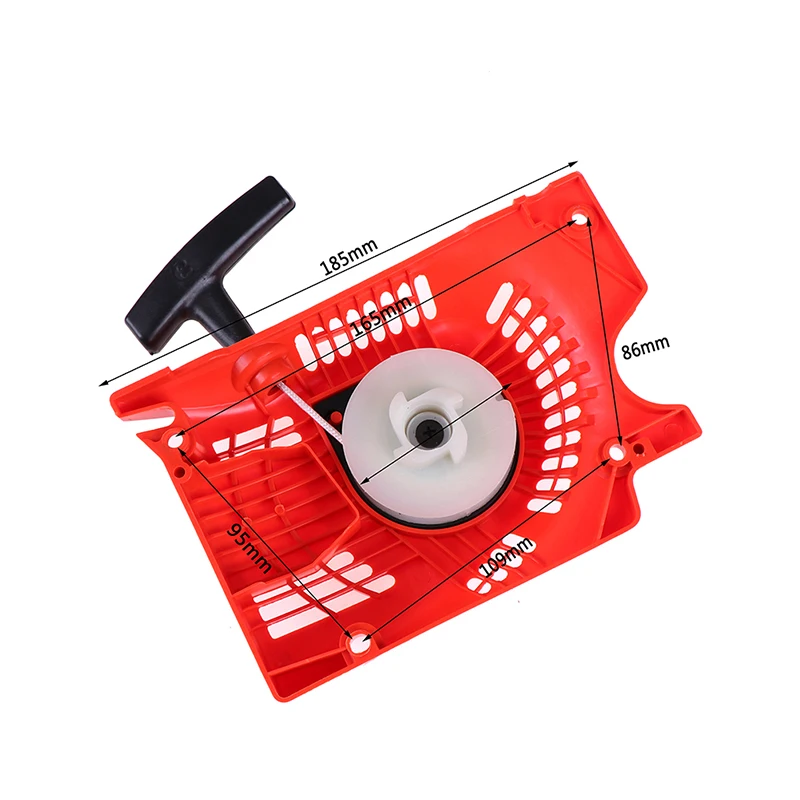 Chainsaw pull starter 1pcs Red recoil pull starter for chinese chainsaw 4500 5200 5800 45 52cc 58cc