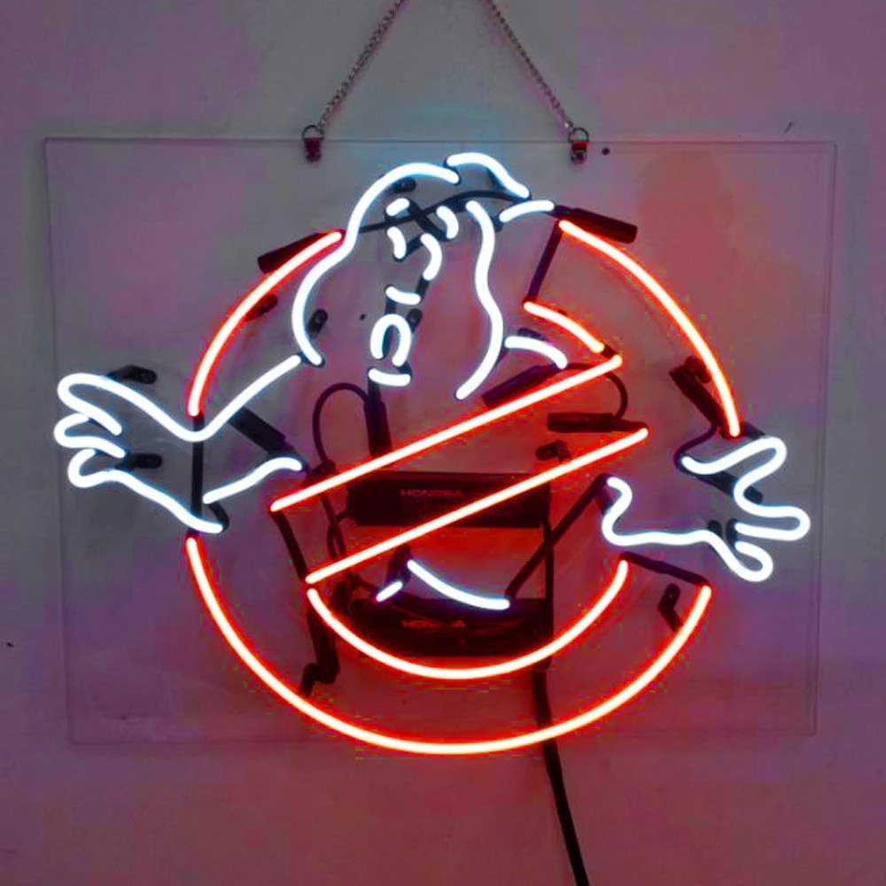 Изготовленный На Заказ Ghostbusters неоновый светильник Настоящее неоновое стекло
