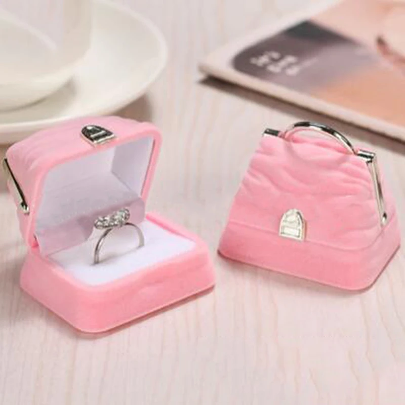 Creative Style Bag Jewelry Box Ring Earring Necklace Case Ring Earring Necklace Jewelry