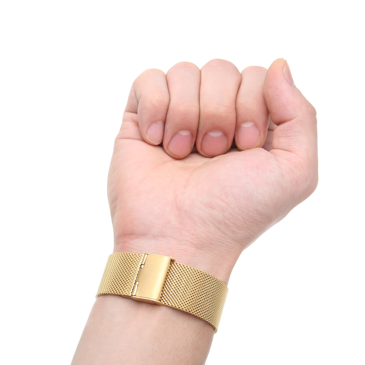 12mm/14mm/16mm/18mm/20mm/22mm/24mm Stainless Steel Watch Strap Straight End Bracelet Mesh Buckle Watch Band 4 Colors Shellhard