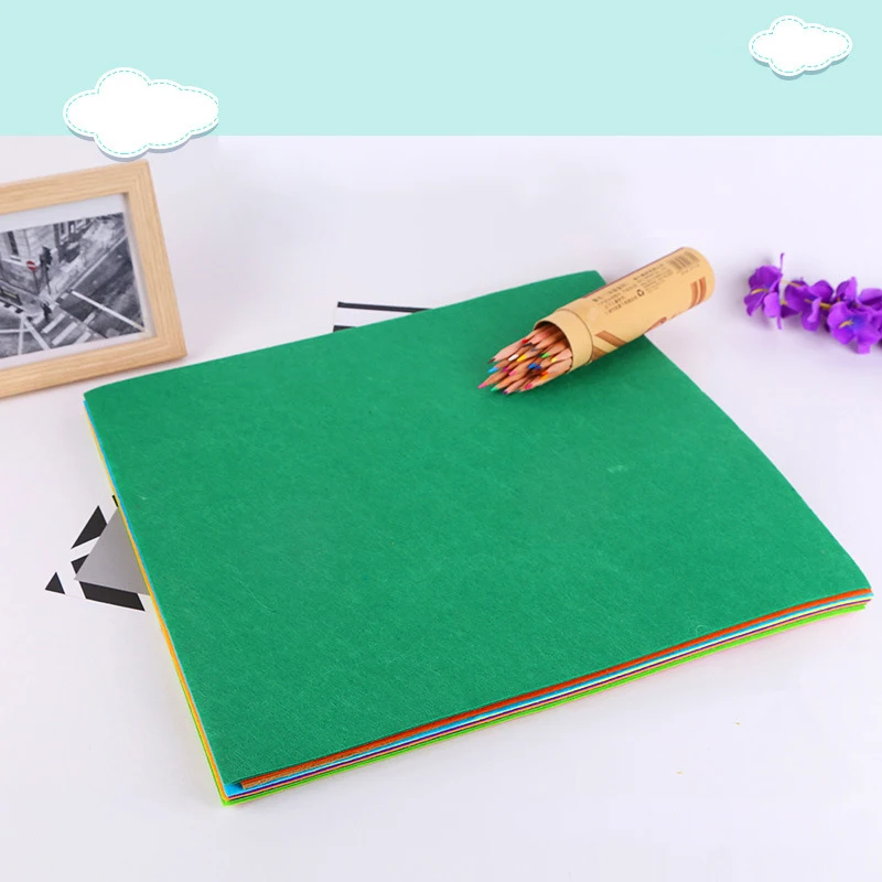 10 Color Soft Nonwoven Fabric Sheets 40*46cm DIY Craft Patchwork Handwork Cloth handworking accessories