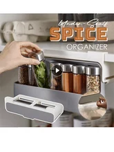 Kitchen Storage Spice Rack Seasoning Holder Under-Shelf Drawer Spice Containers Jars for Condiments Practical Kitchen Tool