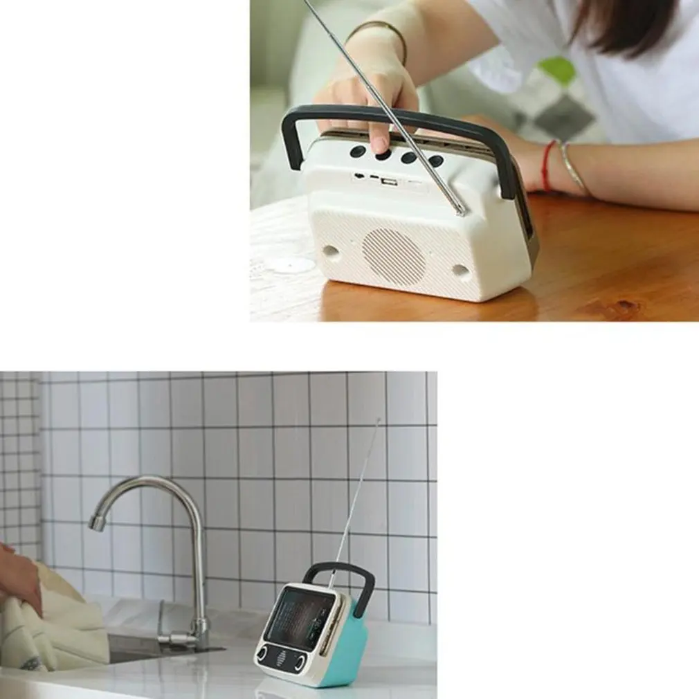 NiCe Pth800 Retro Tv Style Mobile Phone Bracket Card Wireless Speaker Outdoor Wireless Audio Professional