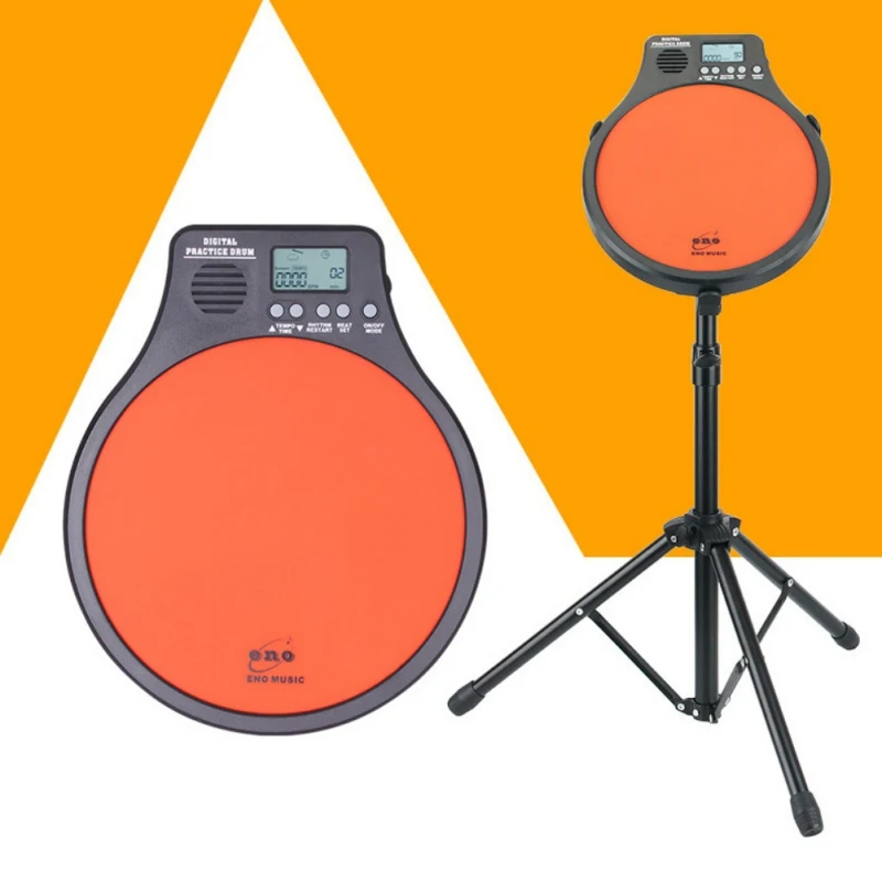 Quality Digital Electronic Drum Pad Portable Training Practice Metronome Counter Popular Drum Traning Tools