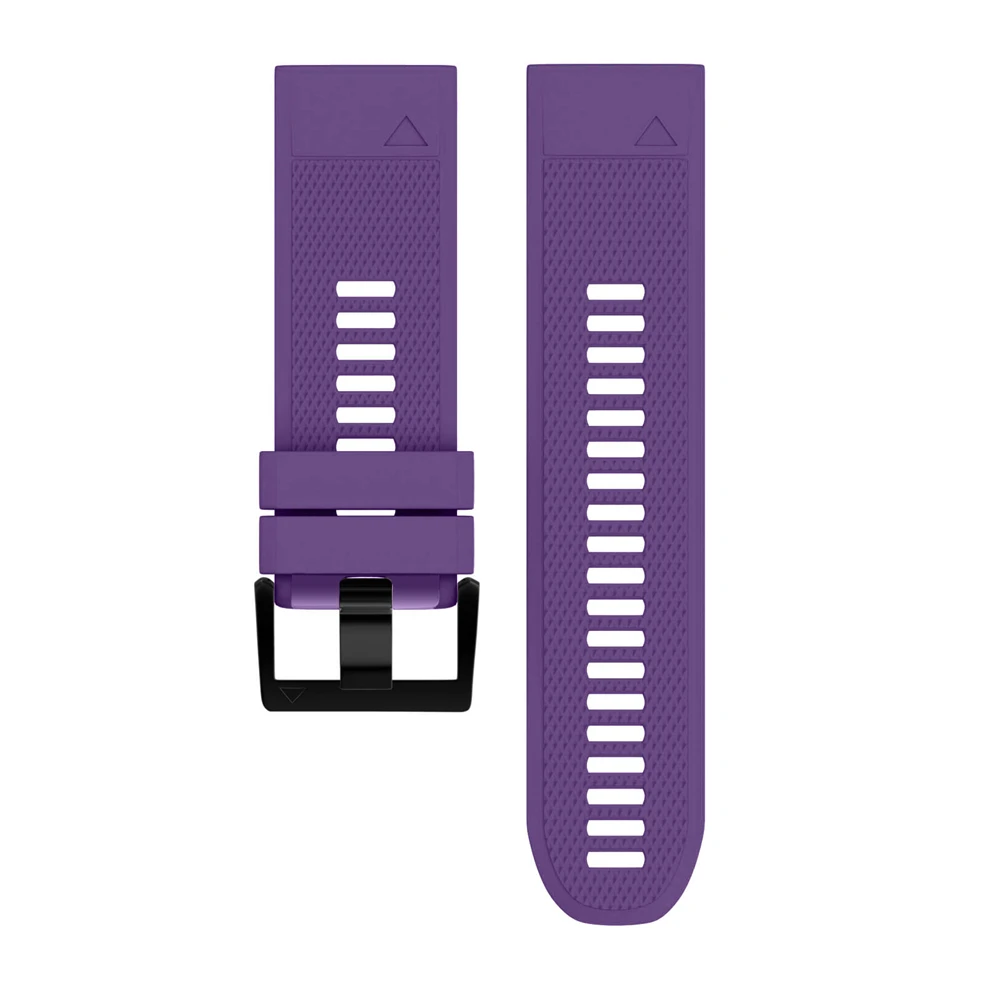 Purple Силиконовый ремешок для часов для Garmin fenix 5X3 3HR ремешок для часов 26 мм быстросъемный ремешок для браслета D2 Charlie для спуска Mk1 - Цвет: Purple