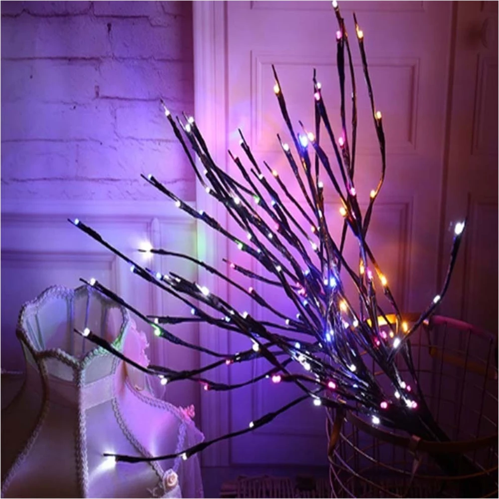 Прочный Романтический фестиваль 20LED открытый Рождественский Декор сад ива ветка свет супер яркий батарея коробка двор Свадебная вечеринка