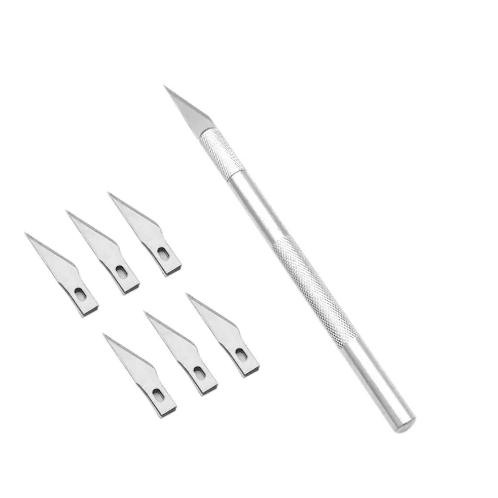 

OUTAD Portable Craft Knife Precision Blade Cutter Non-slip Handle Professional Metal Engraving Tool for Wood Paper Stencil