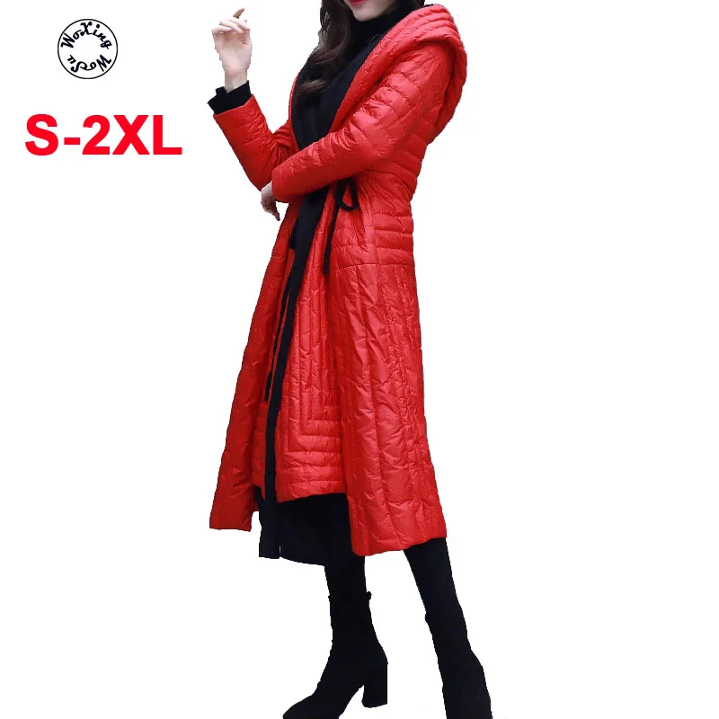 Woxingwosu big yards white duck down jacket S to XL | Женская одежда