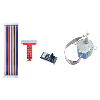 

Stepper Motor DC 5V 28BYJ-48 + ULN2003 Stepper Motor Driver Module for Arduino & for RPi GPIO Breakout Expansion Board + Ribbon