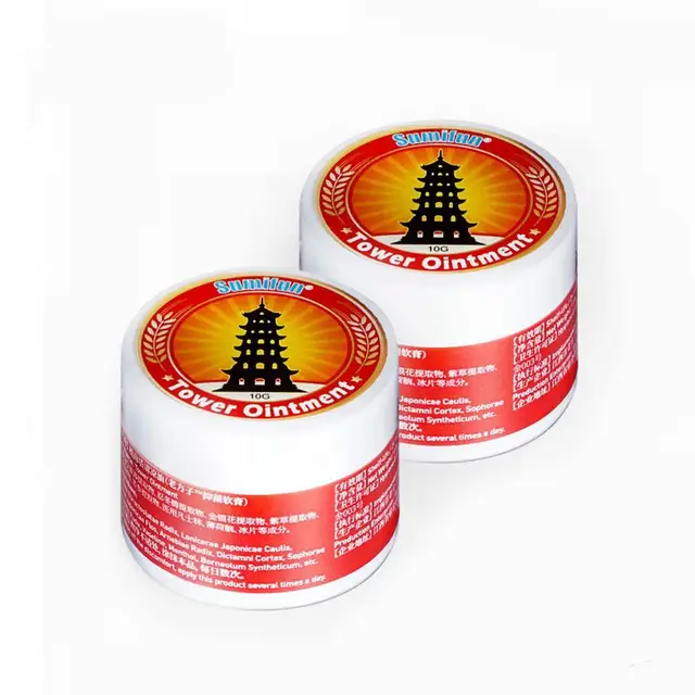 Red Tiger Balm Ointment Painkiller Ointment Muscle Pain Relief Ointment Soothe Itch Essential Balm Headache Dizziness Essential 10g C