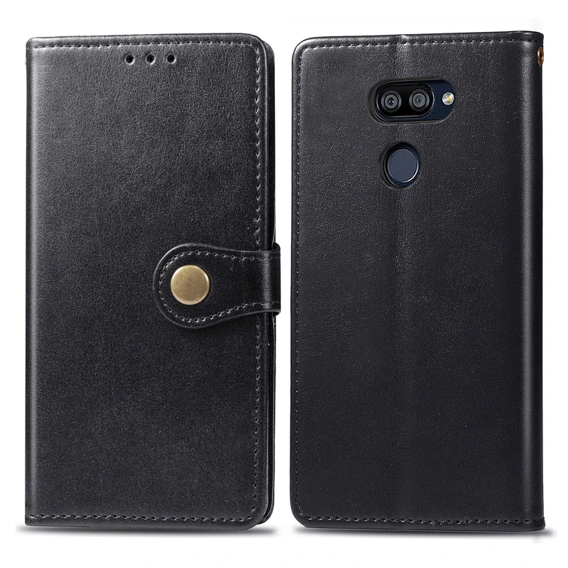 For LG K40S Case 6.1 inch Luxury Leather Wallet Lanyard Protect Stand Back Flip Cover For LG K40S K 40 LGK40S Phone Bags