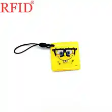 UID S50 1K 13,56 Mhz сменный записываемый брелок RFID карта мультфильм падение клей брелок жетон тег Бесконтактная карта контроля доступа