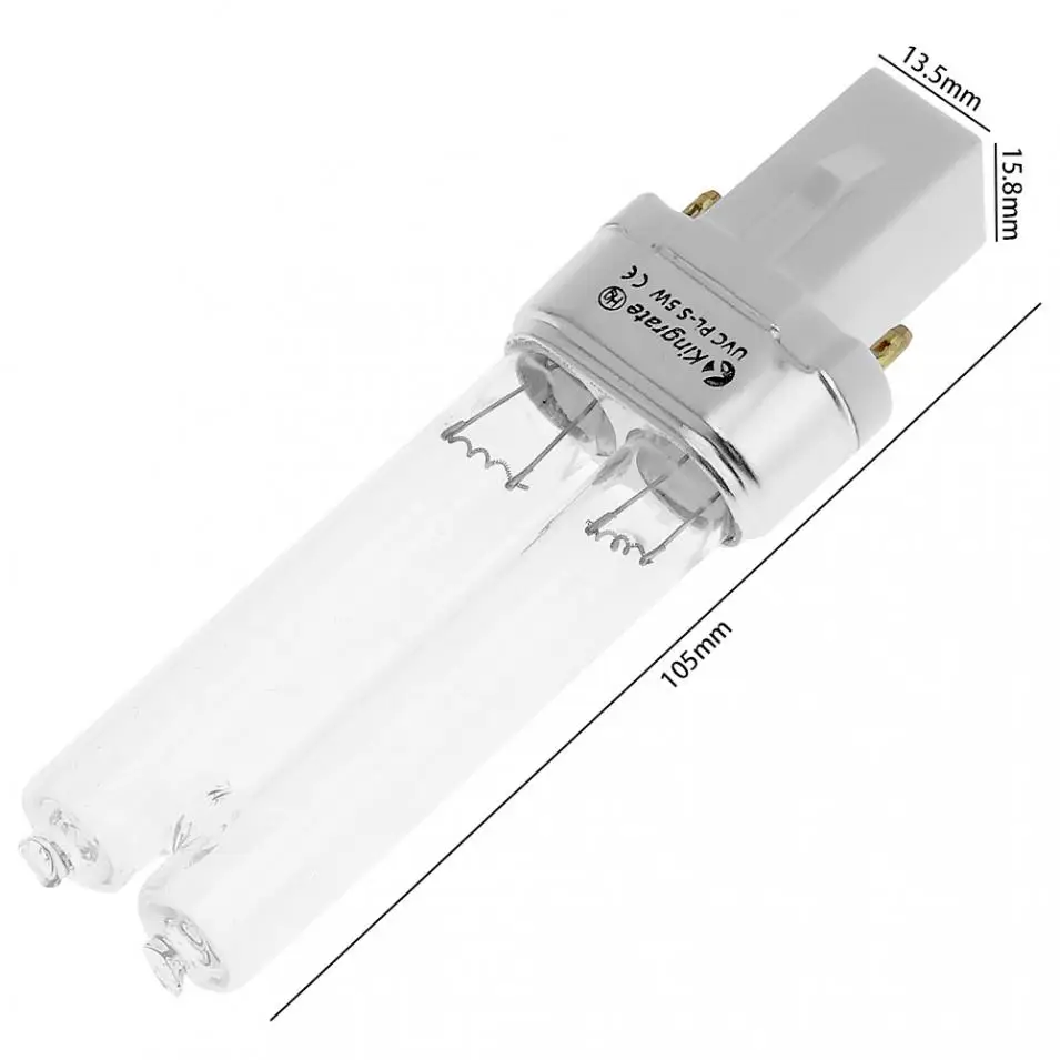 UV-5W бактерицидная УФ-лампа 254nm дезинфекция очистка стерилизатор 5W UVC h-образная трубка для воды/воздуха