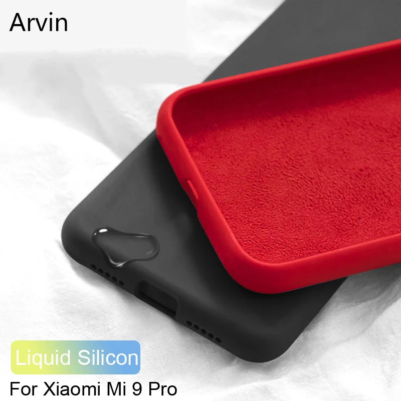 

Arvin Case for Xiaom Mi 9 Pro 9T SE A3 Redmi K20 Pro Case Original Liquid Silicone Baby-skin Soft Microfiber for Mi 8 Pro Funda