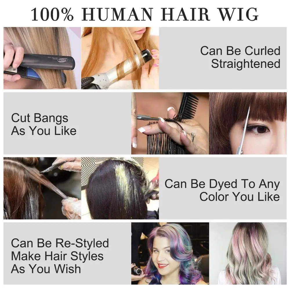 MW Balayage Remy человеческие волосы полулобный парик 10 дюймов 12 короткий цветной